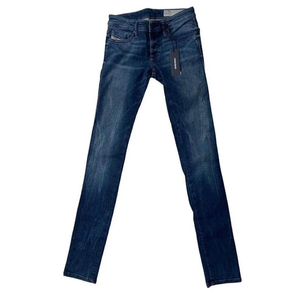 Diesel Womens Skinzee Low Super Slim Skinny Low Waist jeans Size W26 L32 $198 - Picture 12 of 13